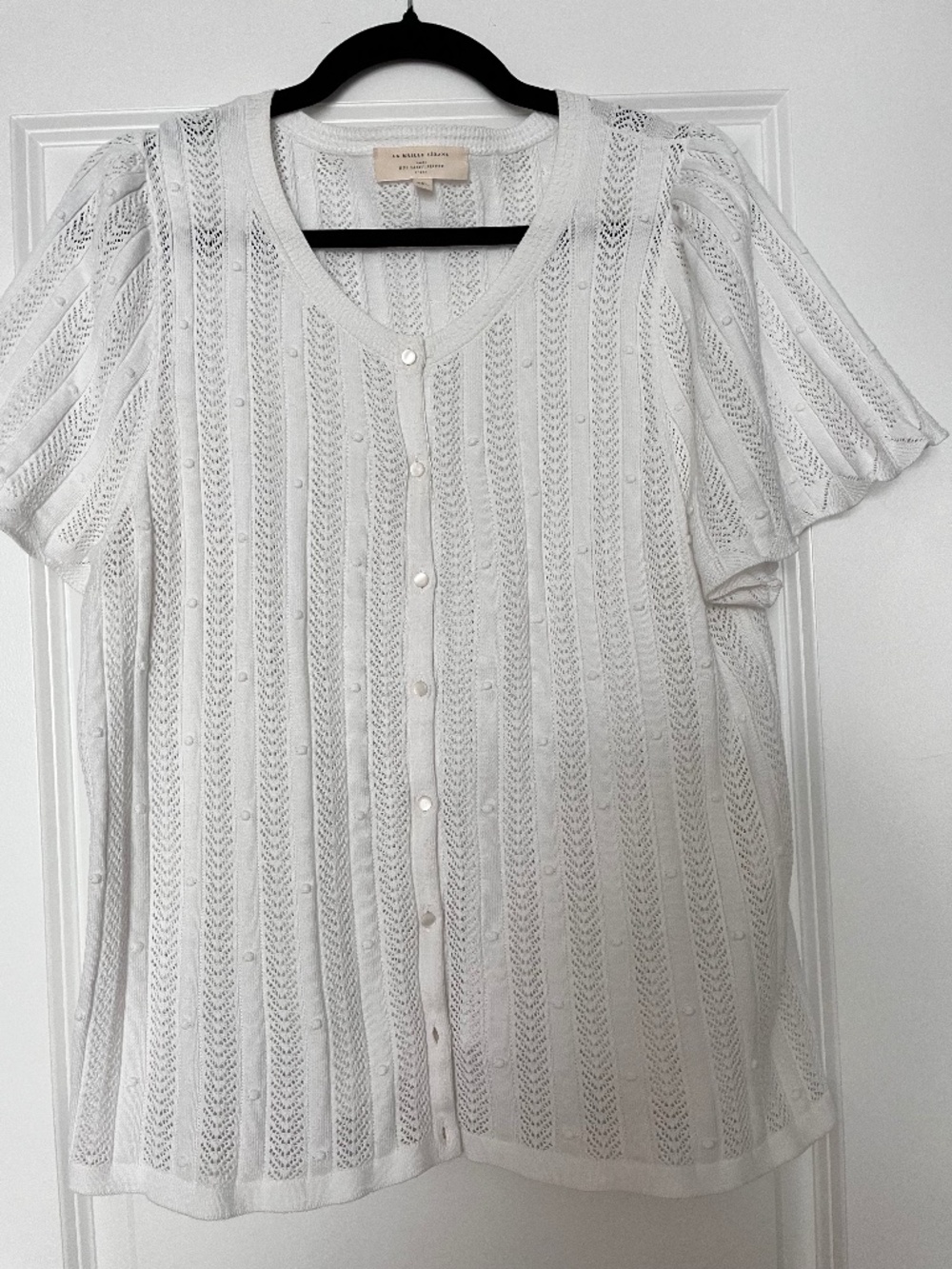 Sezane knit cotton top
